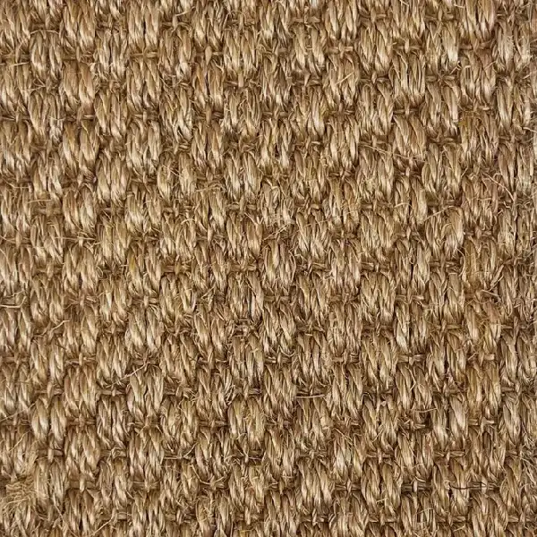 Close-up of babylon wheat sisal carpet