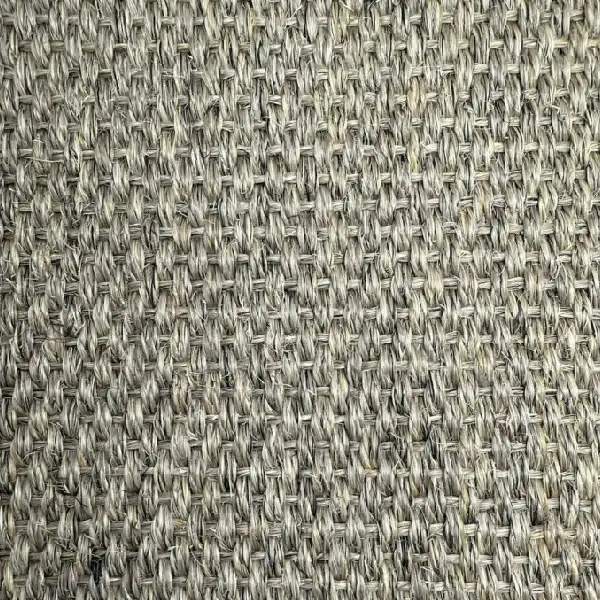 Close-up of panama grey sisal carpet